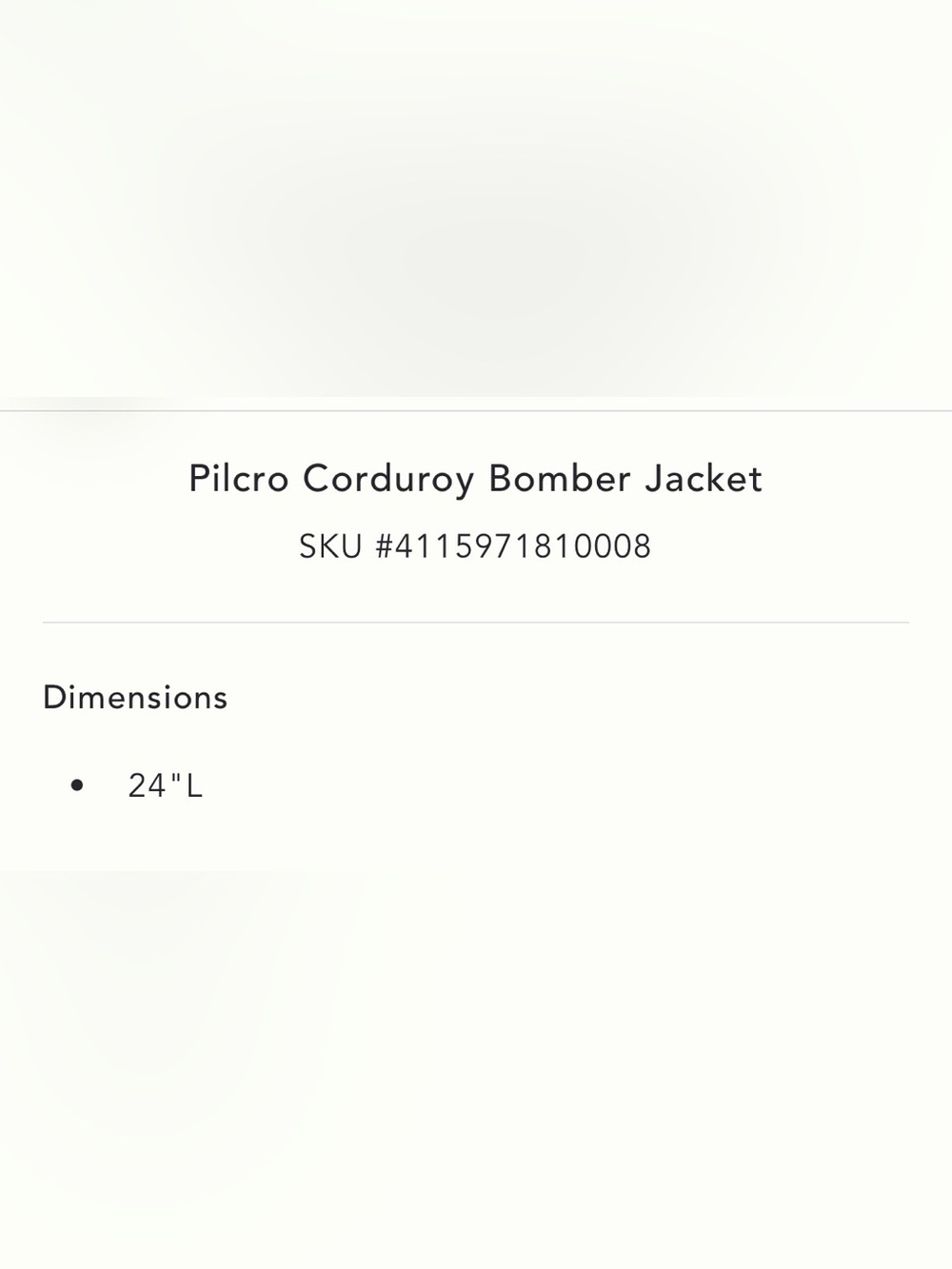 NWT Anthropologie Pilcro Dark Brown Corduroy Button-Front Jacket Medium - Picture 3 of 3